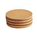 Plvqx Natural Cork Coasters - Heat-Resistant Drink Mats for Coffee Tables - Soft & Durable Protection - Modern Eco-Friendly Design - Set of 6