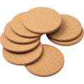 Plvqx Round Cork Coasters Six Piece Natural - Product view