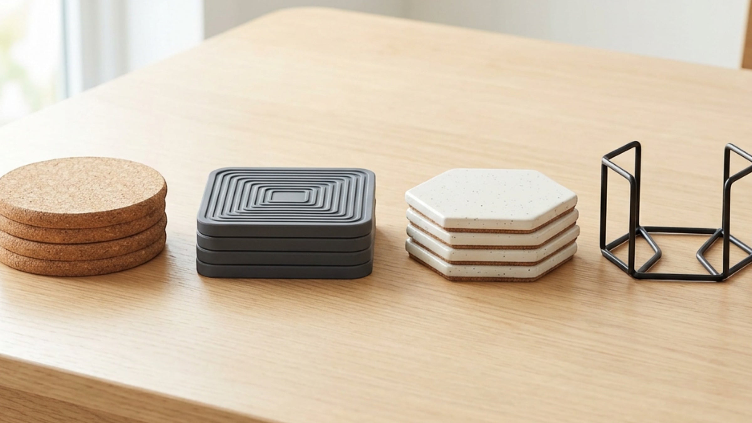 Plvqx Minimalist Coasters
